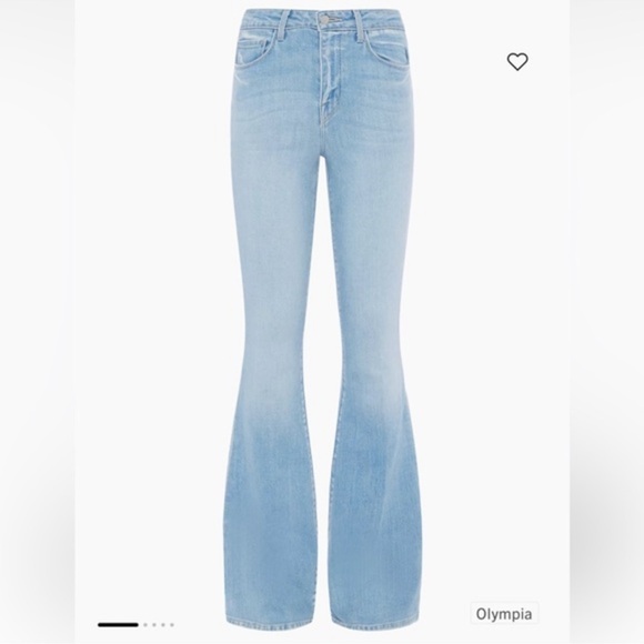 NWOT L’ Agence Bell high‎ rise flare jean size 27 Olympia wash - Picture 3 of 13